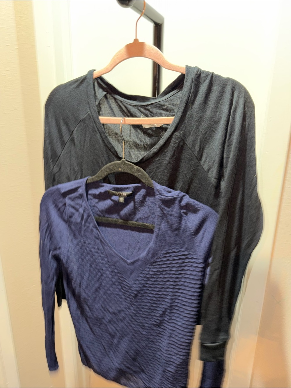 GUESS + UGG Women’s Long Sleeve Top Bundle – Size Small – Black & Navy